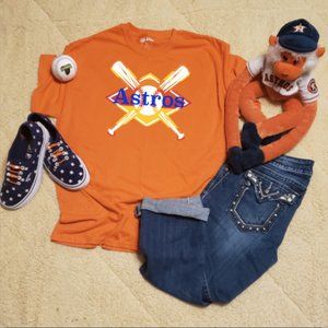 Houston Astros Bat and Baseball Field Tshirt
